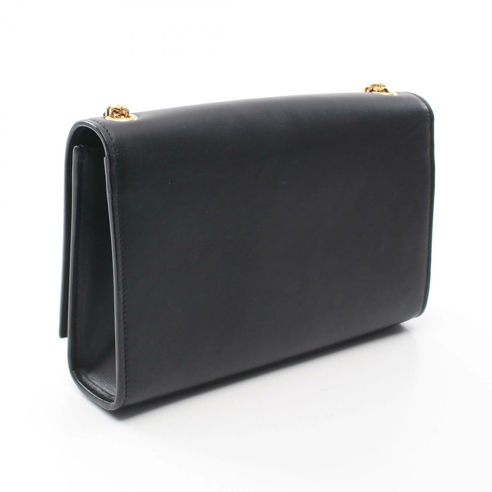 Saint Laurent Paris Kate Monogram Shoulder Bag Leather Black - Picture 2 of 12